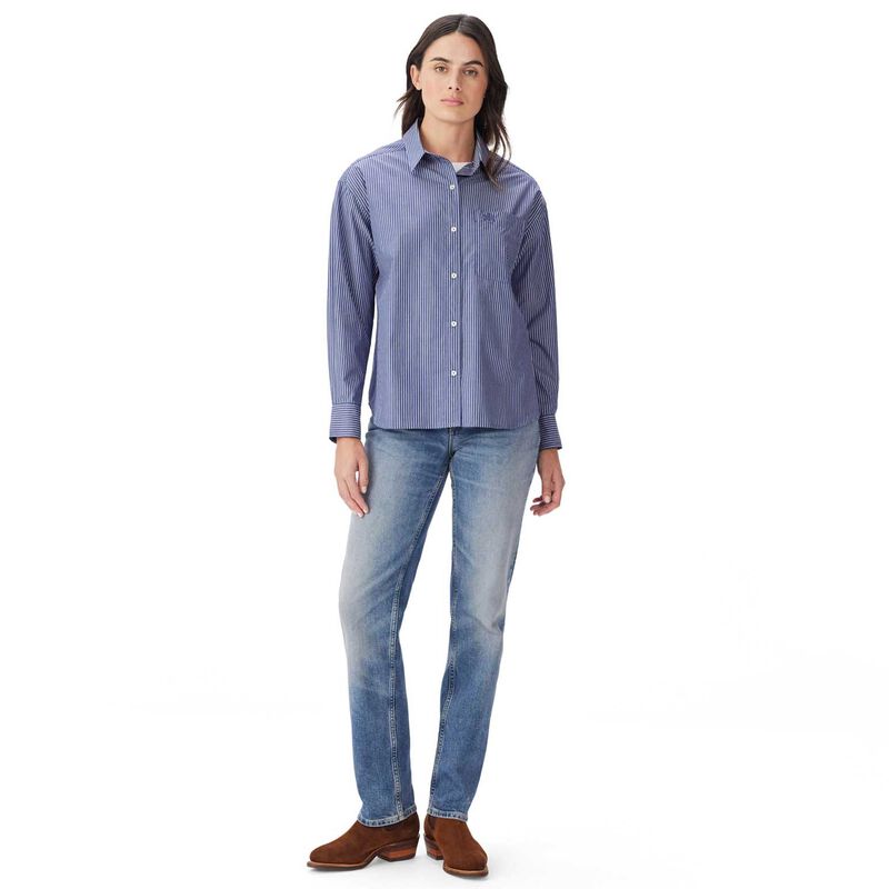 R.M. Williams Hopeland Stripe Linen Shirt image number 3